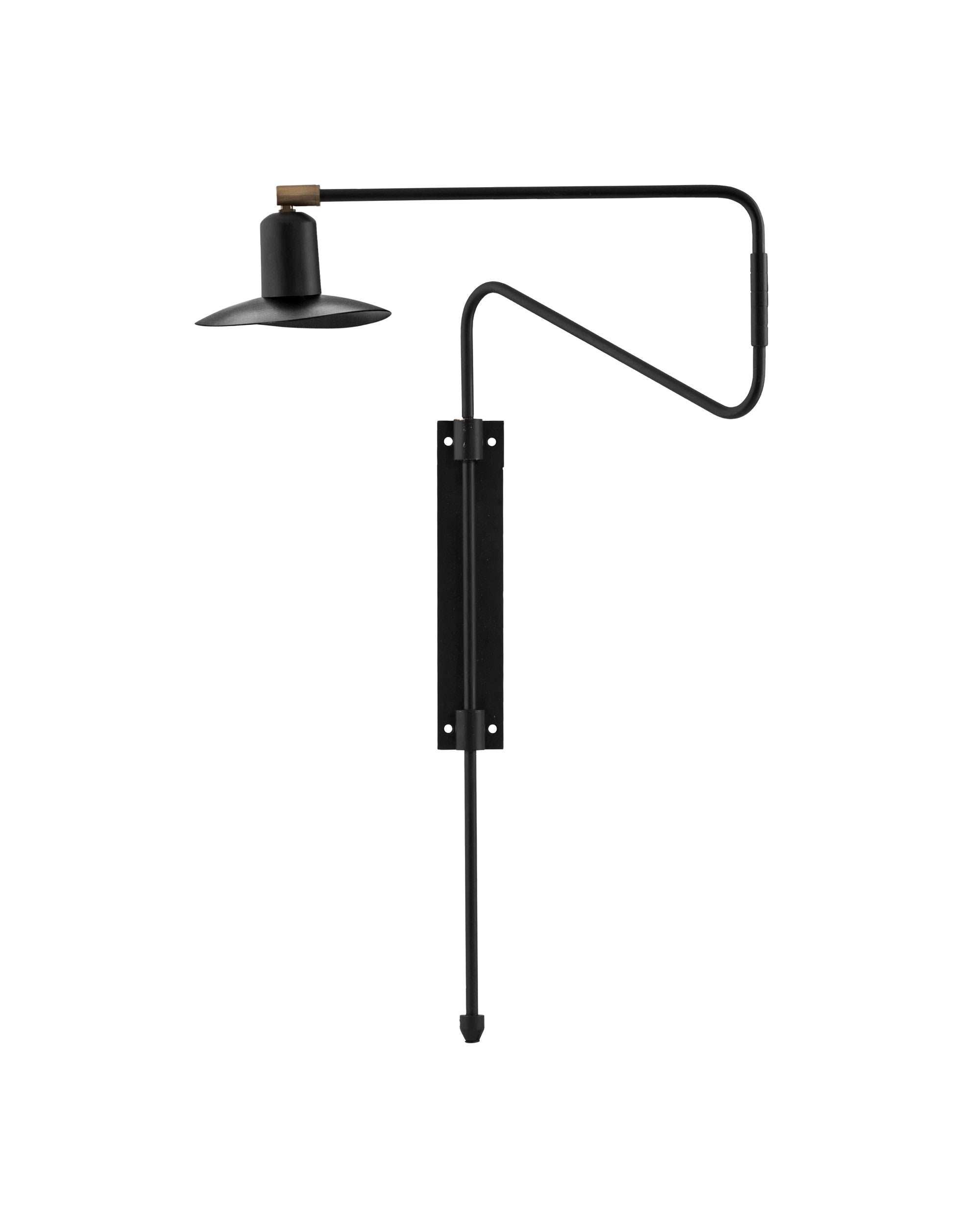 House Doctor Wandleuchte Swing schwarz 63cm