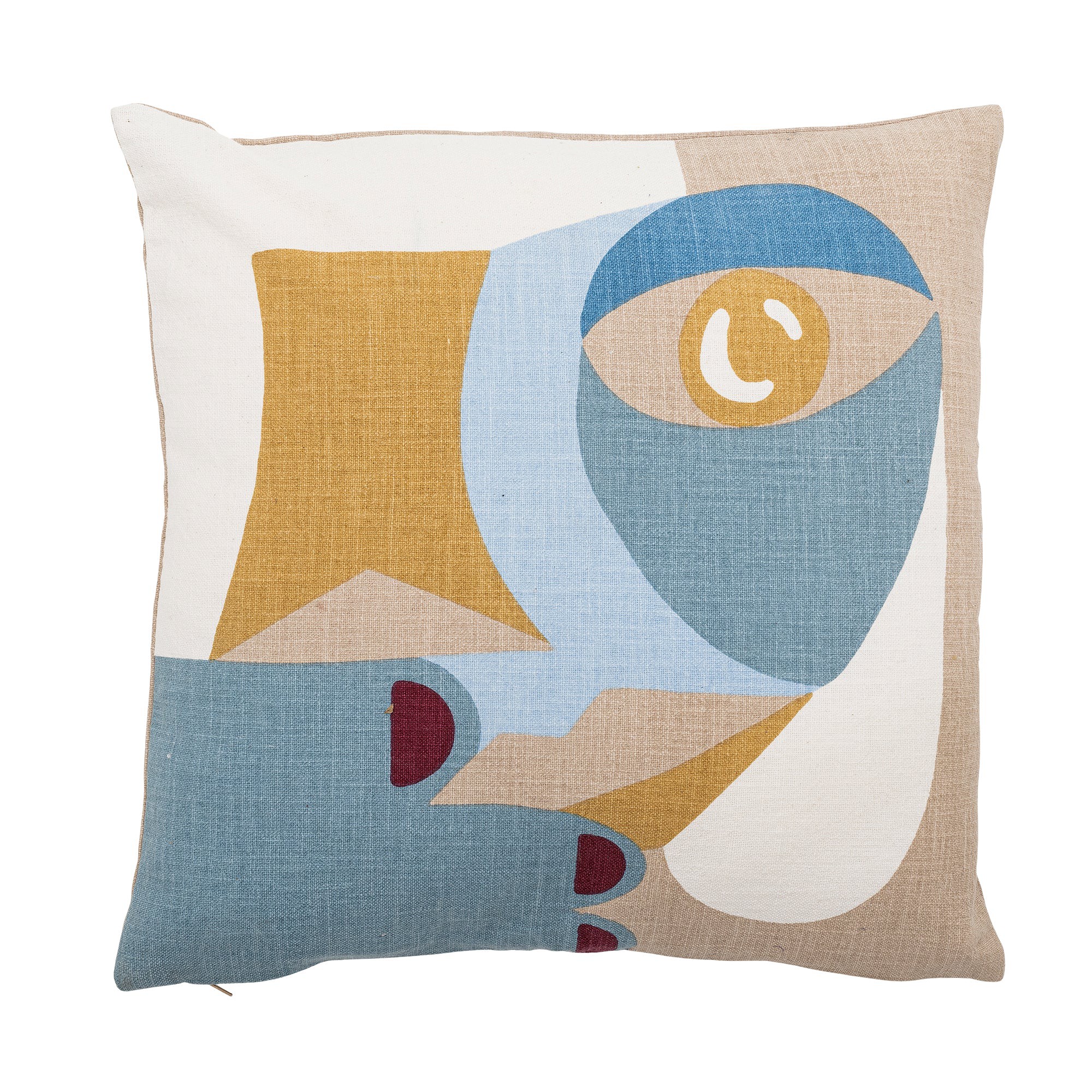 Bloomingville Kissen Baumwolle blau Ditte 45x45cm