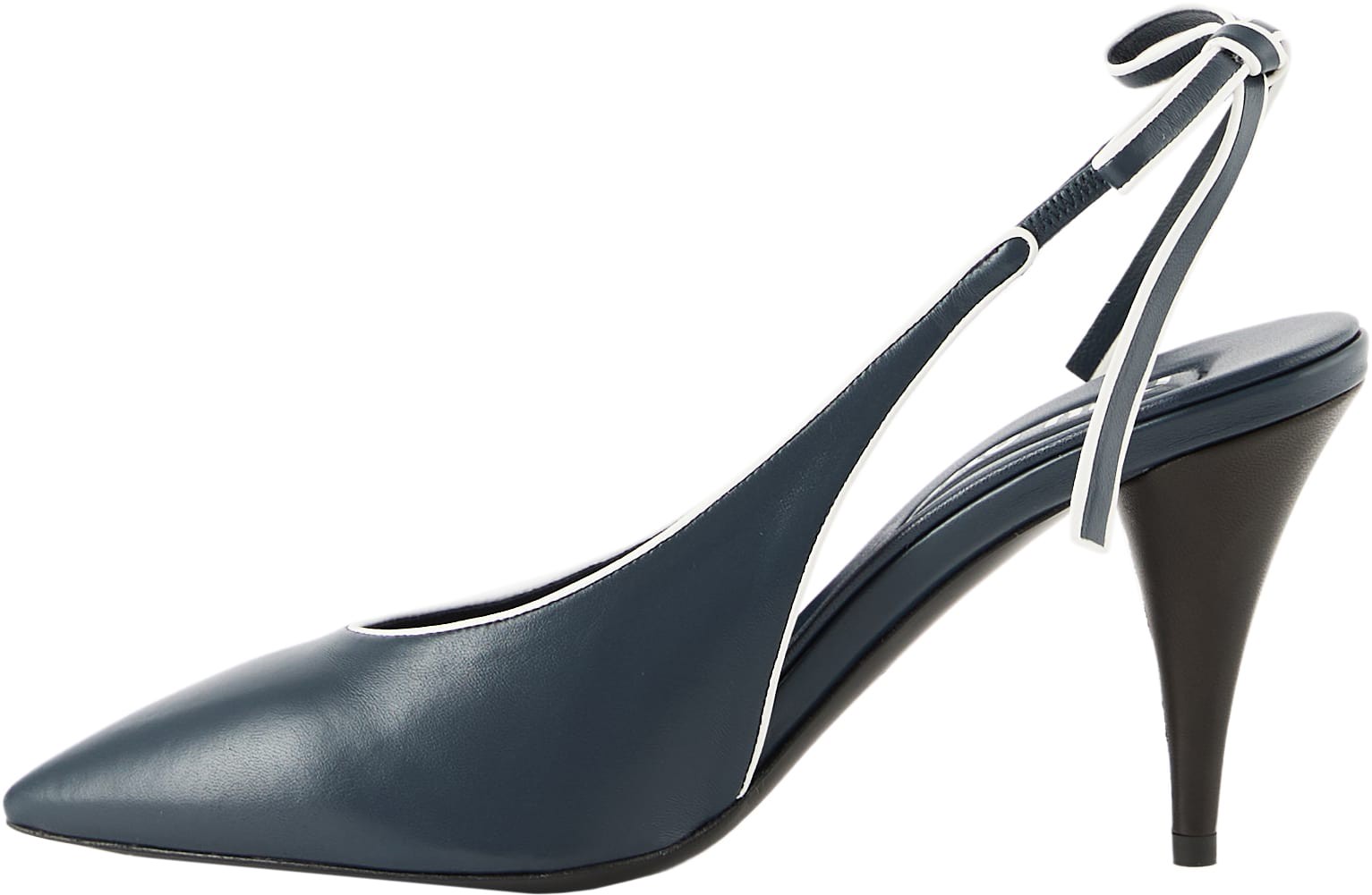 Slingback-Pumps Blau