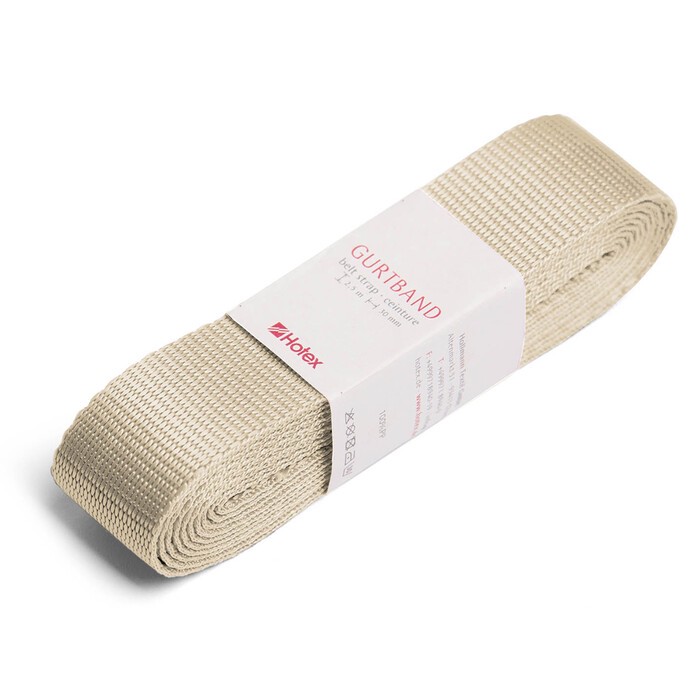 BEALENA Gurtband Uni 2,5 m x 30 mm creme