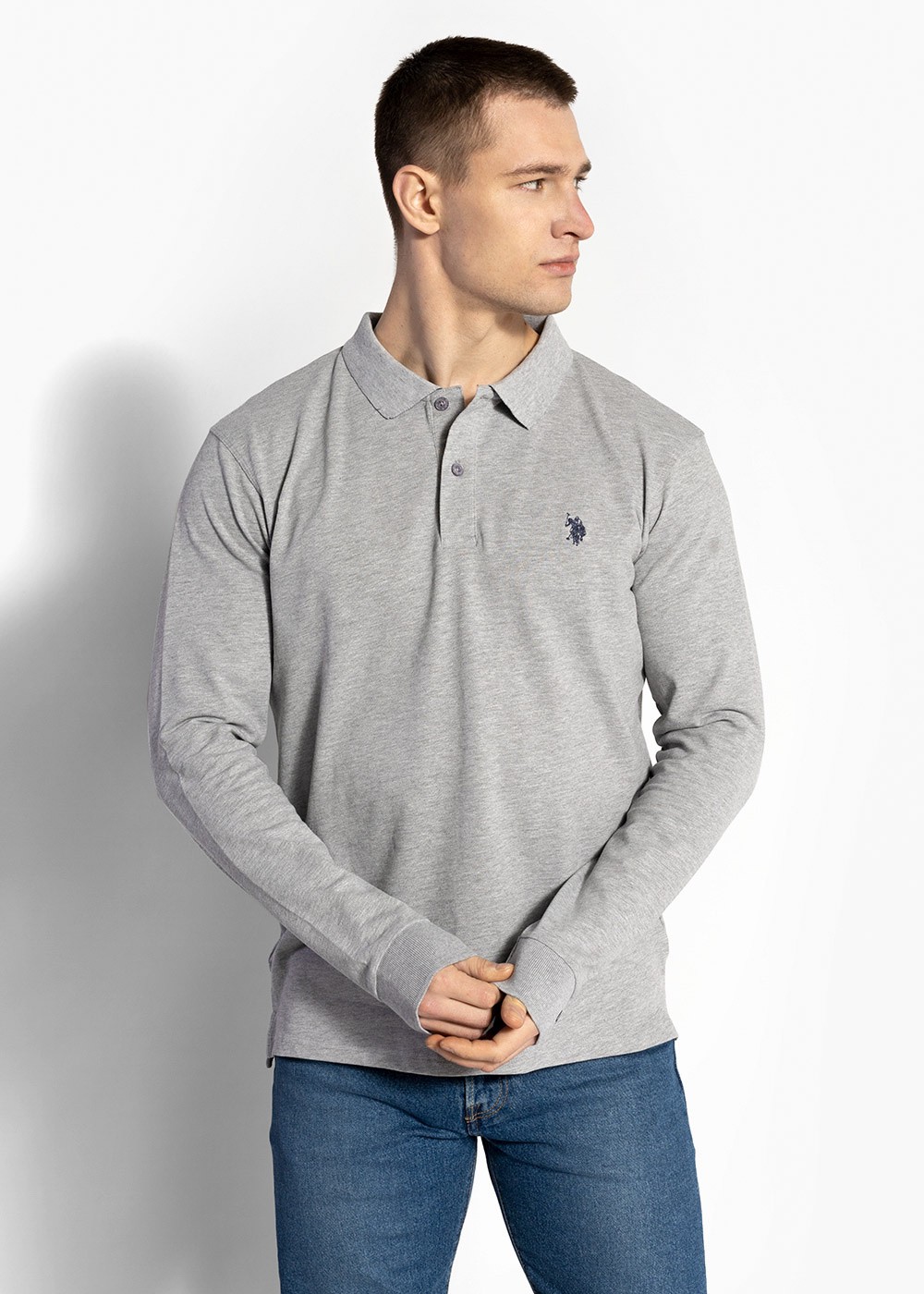 U.S. POLO US16306-282 - Herren Poloshirt - Grau