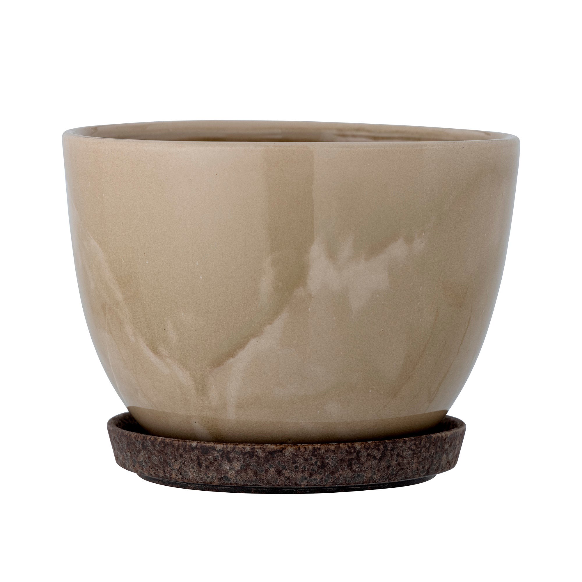 Bloomingville Blumentopf Keramik braun Ritva 23cm