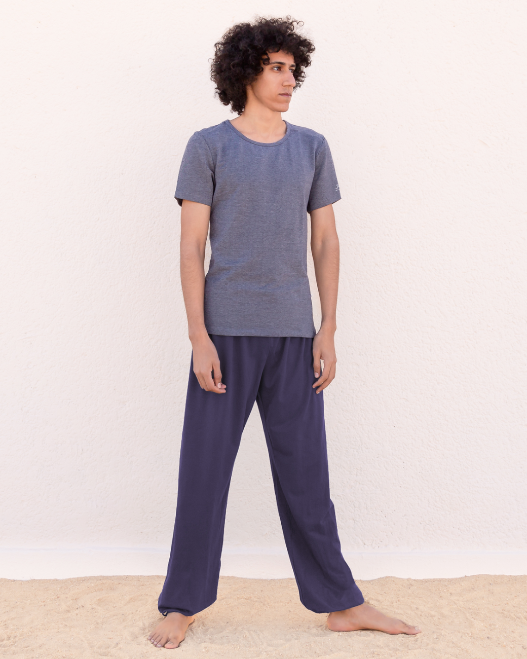 Jaya Organics T-Shirt Rocky - Denim Jacquard M