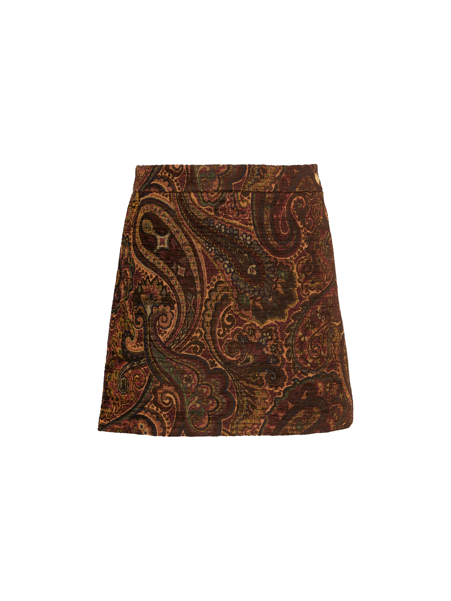 Minirock aus Gobelin-Jacquard Multicolor Red