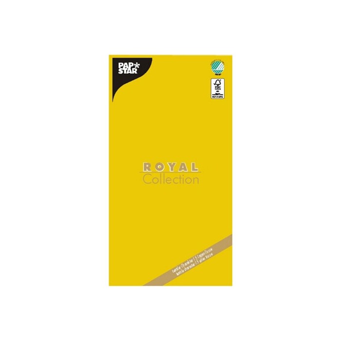 PAPSTAR Tischdecke Royal Selection aus Papier 120 x 180 cm gelb