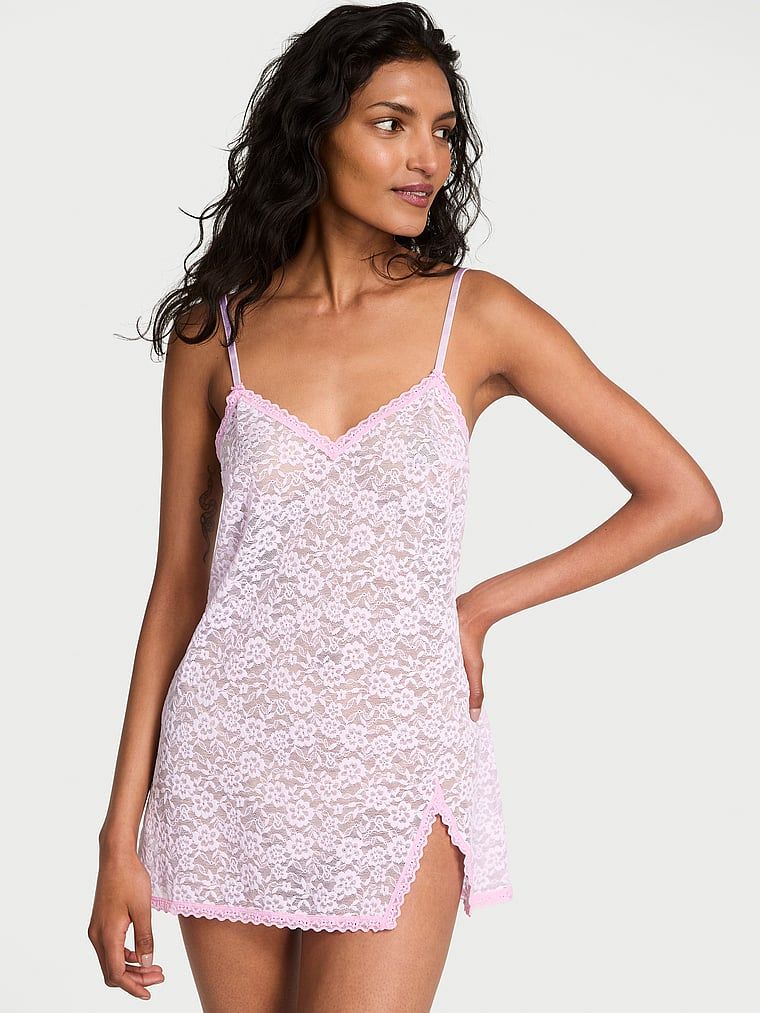 Victoria's Secret Koszulka nocna koronkowa Tease Blossom Slip