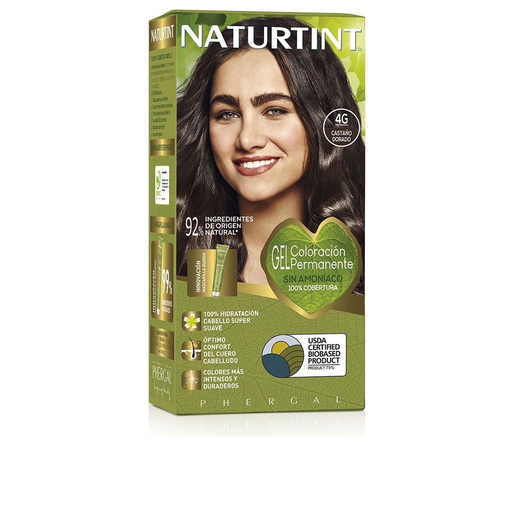 Naturtint ammoniakfreie Haarfarbe #4G-Golden Chestnut