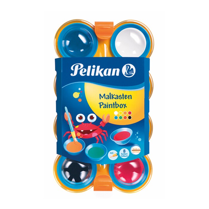 PELIKAN Vorschulmalkasten Mini-Friends 8 Farben inklusive Pinsel