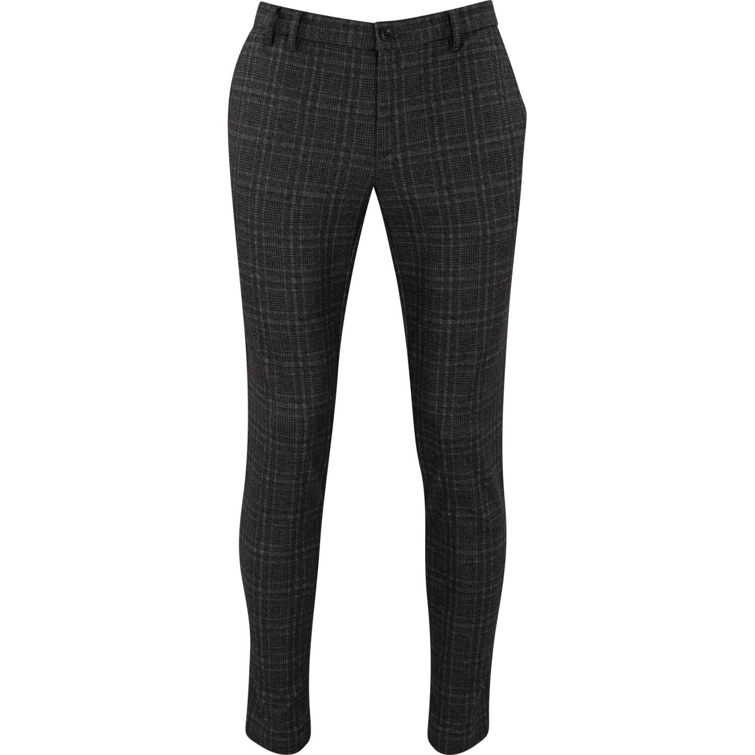 Alberto Hose IAN-Jersey Check, beige/braun