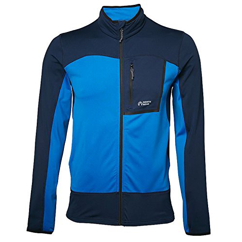 North Bend Nevis Zip-Shirt - Herren Fleecejacke Midlayer - 135367-5004 royal -