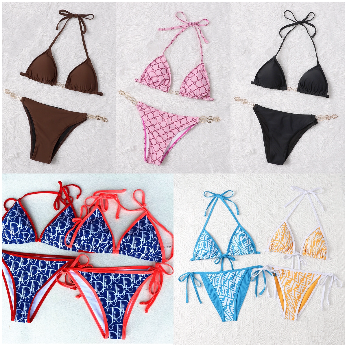 New Fashion Clothing Letter Swimwears Bathing Suit Swimming Wear Brand Classic Designer Ladies Bikini Summer Beach Suits