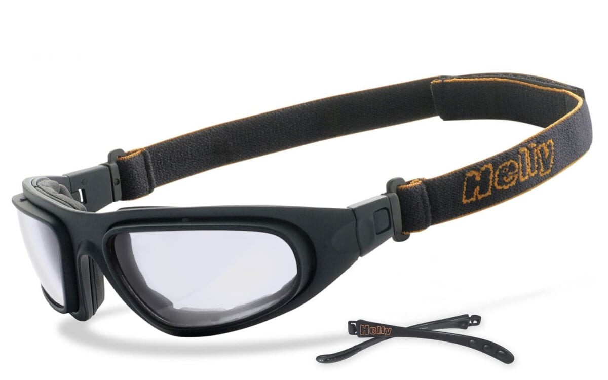 HELLY - No.1 Bikereyes | Motorradbrille, Multifunktionsbrille, Motorrad-Sonnenbrille, Bikerbrille, winddicht, selbsttönend | SEHSTÄRKE möglich | eagle - smoke (phototrope Gläser)
