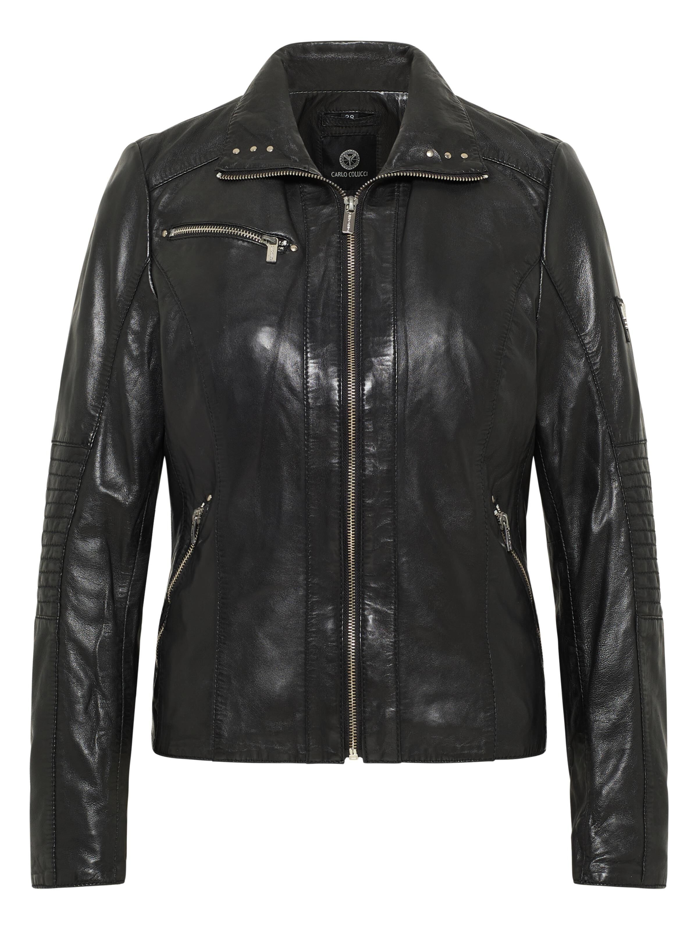 Lederjacke mit Absteppung