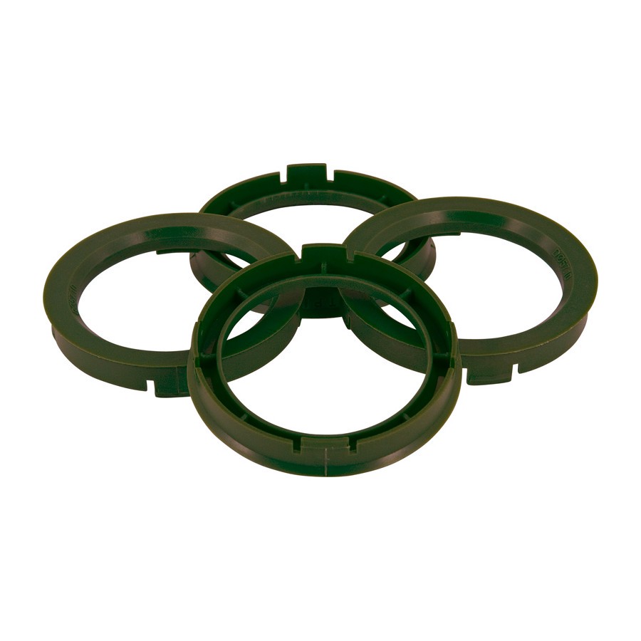 Anneaux de centrage TPI 69.1-></noscript>65.1mm vert olive 4 pièces