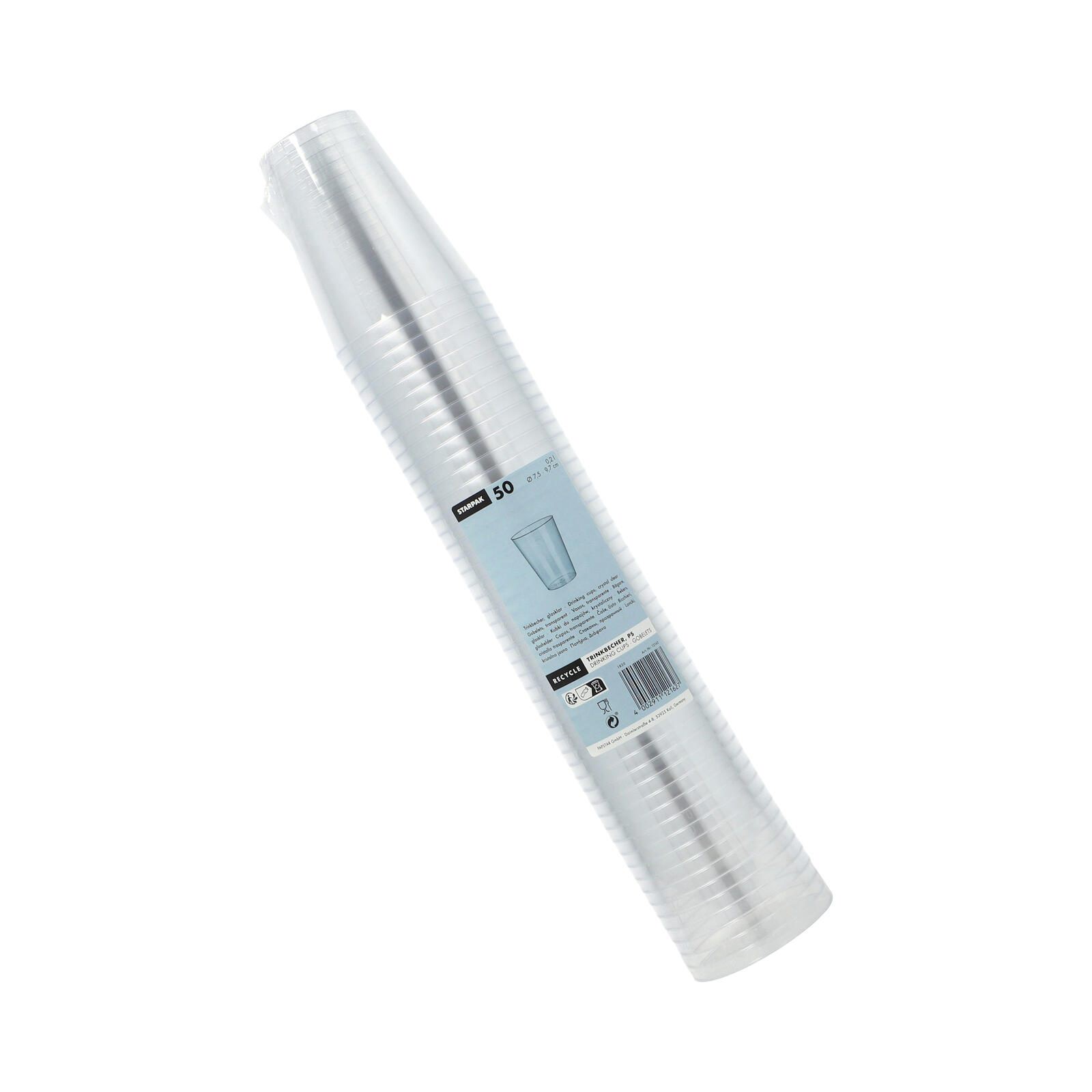 STARPAK Einweg-Trinkbecher 7.5 cm 0,2 l glasklar