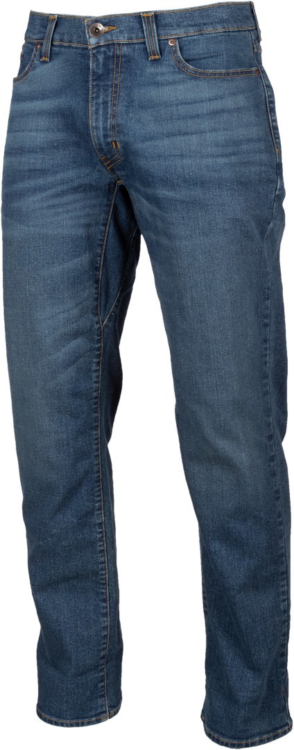 Klim K Forty 2 Straight Stretch Denim Motorcykel Jeans, blå, størrelse 31 til mand