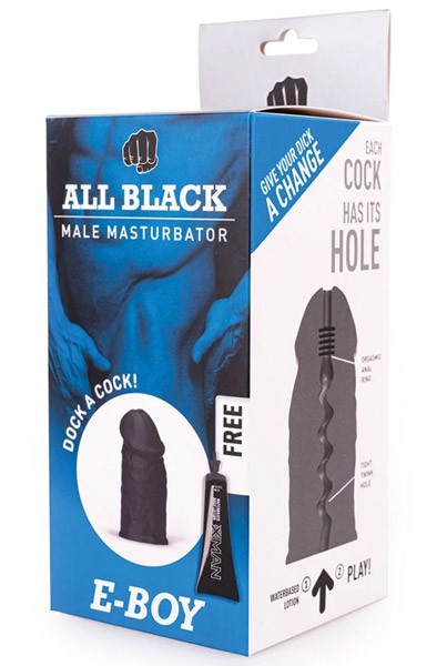 All Black Masturbator E-Boy