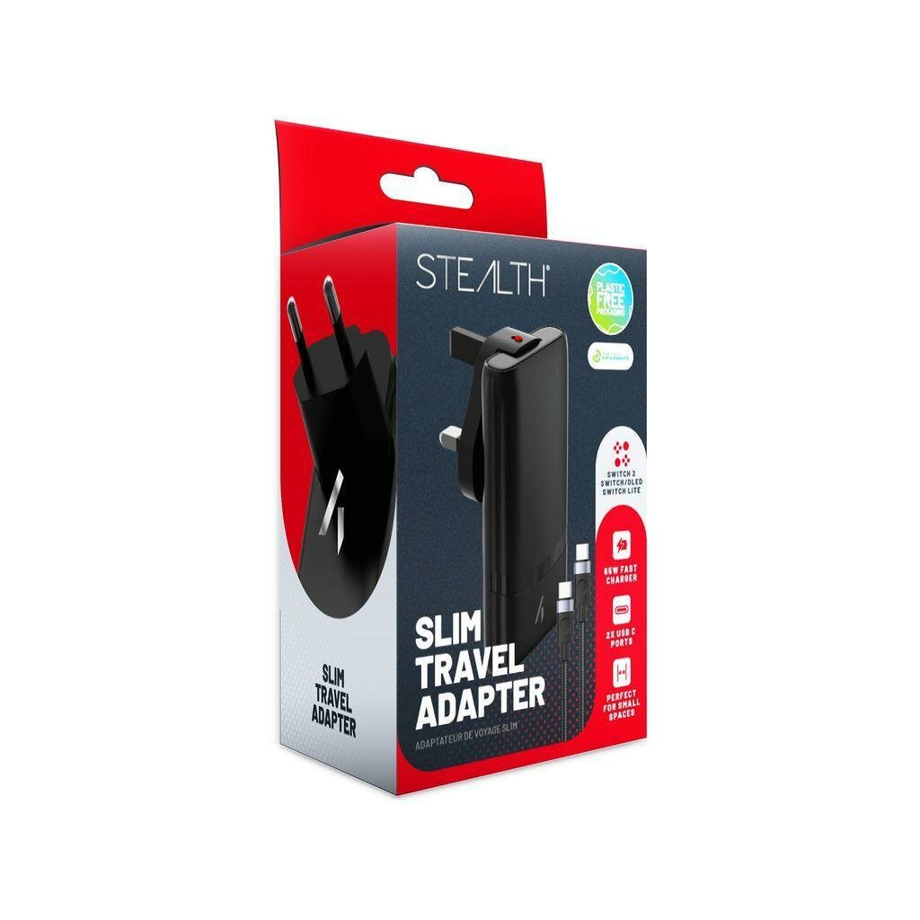 Nintendo Reisenetzteil / AC-Adapter (65W 2x USB-C Ports) für Nintendo Switch 2 (UK, USA, EU, ME)
