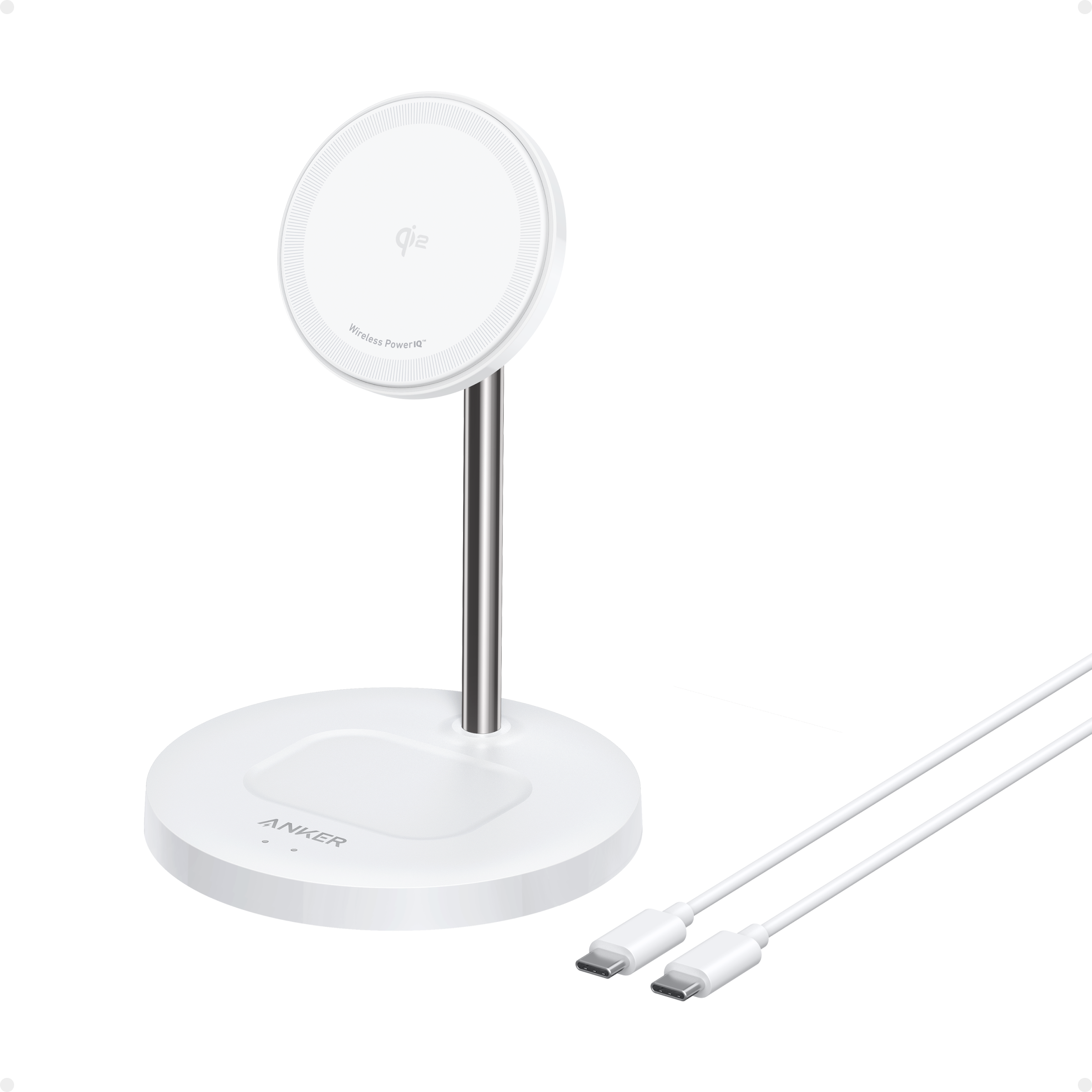 Anker MagGo Wireless Ladegerät (2-in-1 Ständer) White