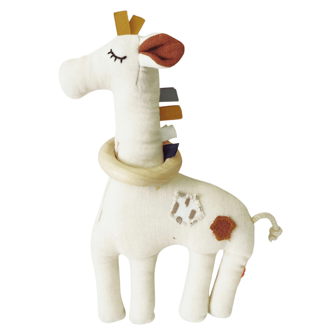 Greifling mit Beißring Giraffe