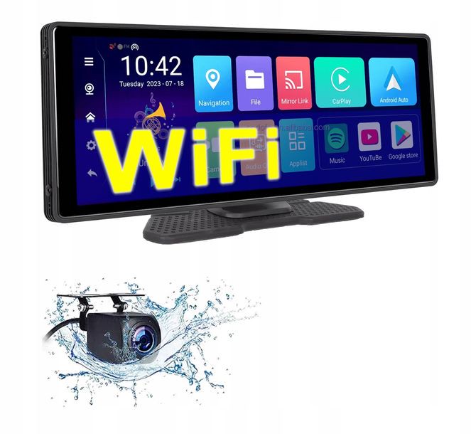 Rejestrator Stacja Radio Kamera Nawigacja Android Zasilacz tryb parkingowy