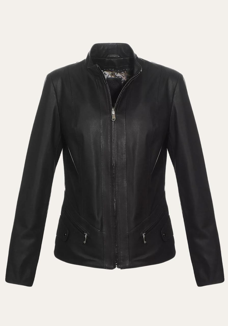 Lederjacke - NADIA SCHWARZ Größe: XL