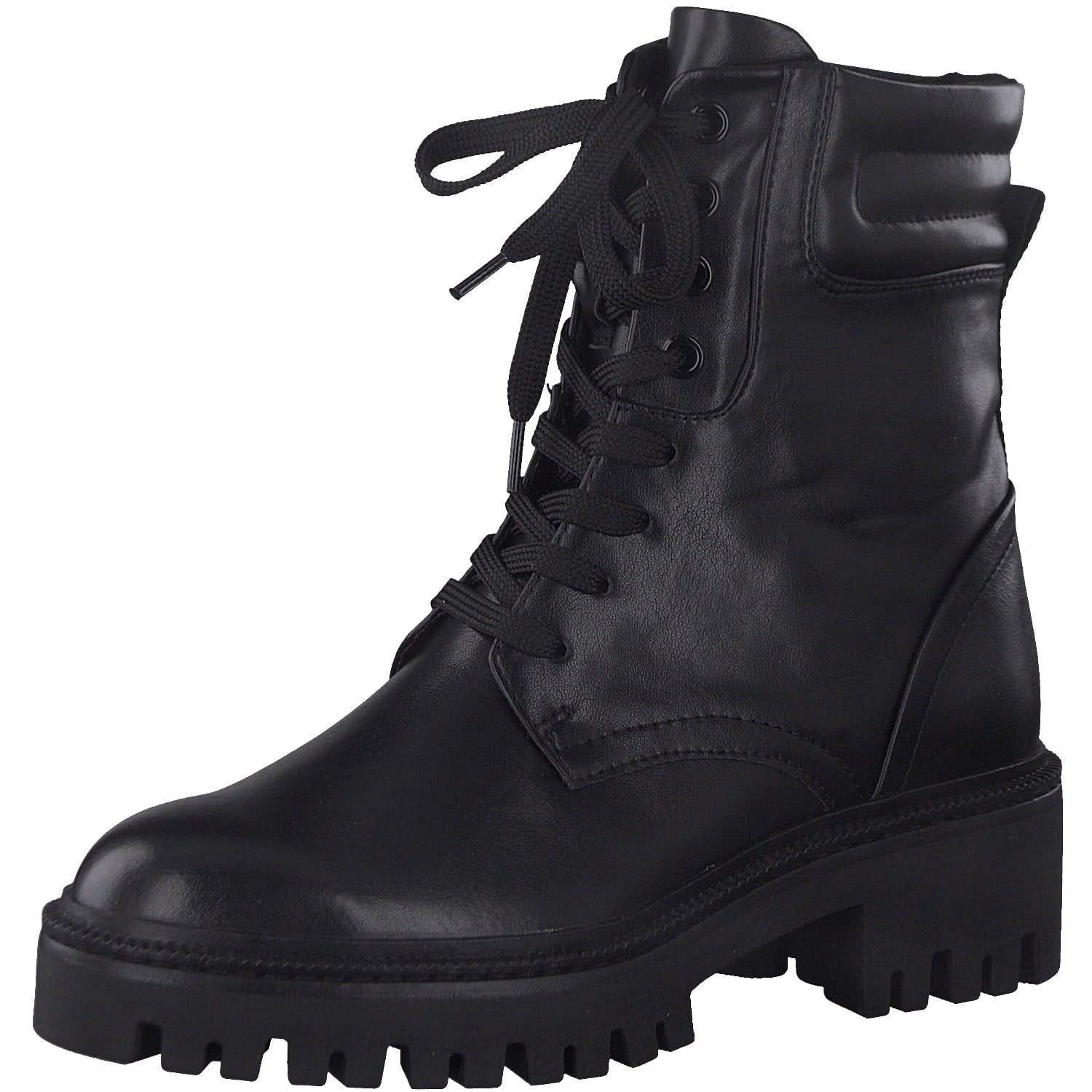 Marco Tozzi 2-2-25222-27/002 BLACK ANTIC Schnürstiefel  HW 21/22 für Damen, schwarz, Größe 39 EU