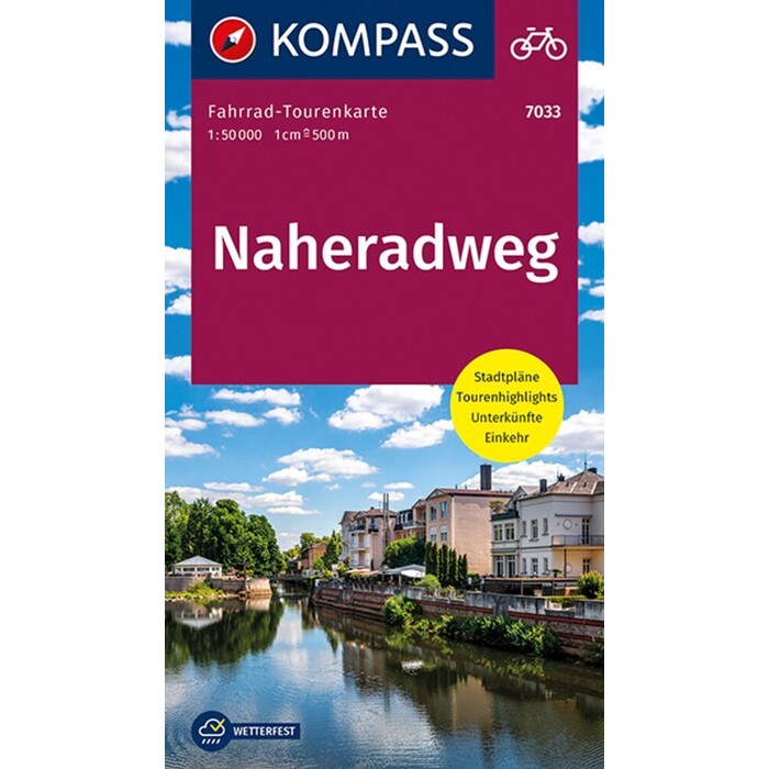 KOMPASS Fahrrad-Tourenkarte Naheradweg 1:50.000