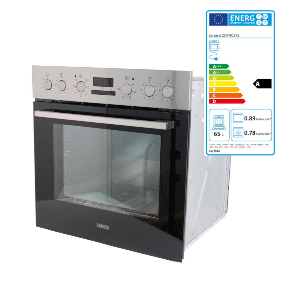 Zanussi ZOFNC2X2 Einbauherd 60 cm Einbau Backofen Umluft Grill Aqua Reinigung
