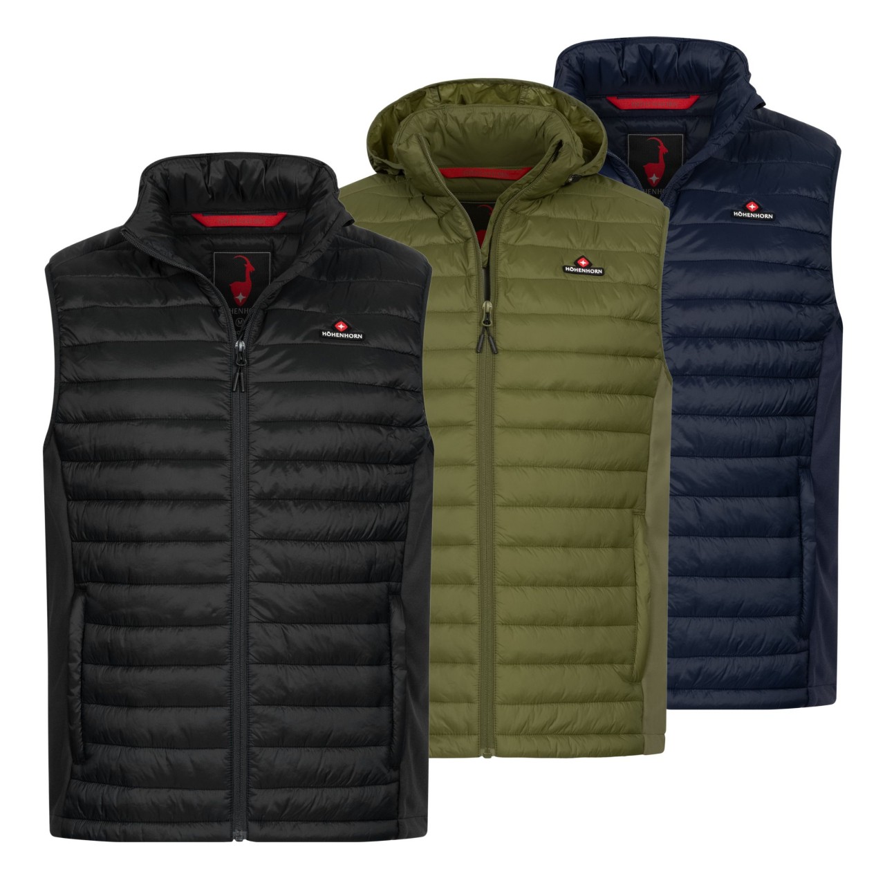 Höhenhorn Dolden Herren Weste Hybridjacke Steppjacke Sportjacke M Schwarz