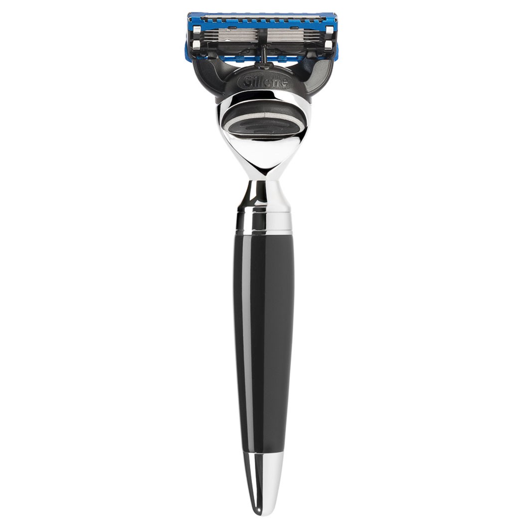 STYLO 5-Klingen-Rasierer, Gillette® Fusion™, Griffmaterial Edelharz schwarz