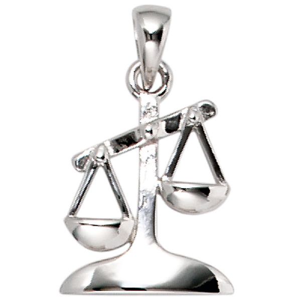 Anhänger Sternzeichen Waage 925 Sterling Silber Sternzeichenanhänger CJ