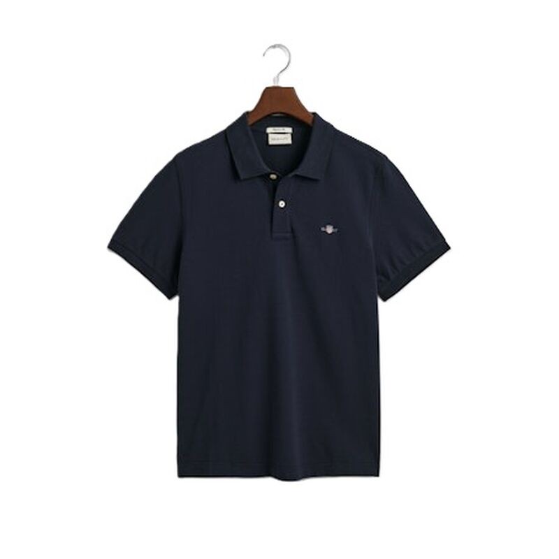 Gant Herren Piqué Poloshirt Shield Evening Blue L