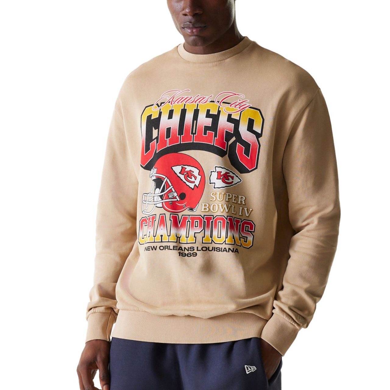 New Era NFL Washed Oversized Pullover - Kansas City Chiefs