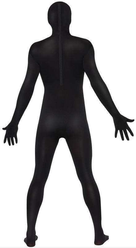 Morphsuit Mit Bauchtasche Schwarz