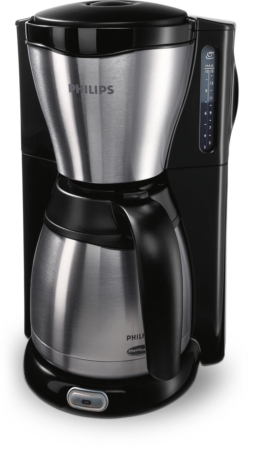 Philips Café Gaia HD7546 - Kaffeemaschine - Metall/Schwarz