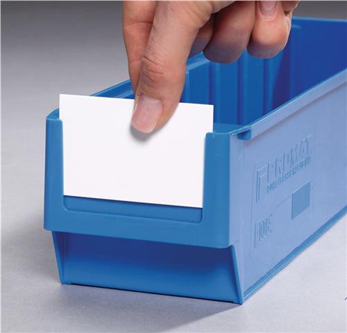 Etikett weiß f.Regallagerkasten, B.235mm 100St./Btl.PROMAT