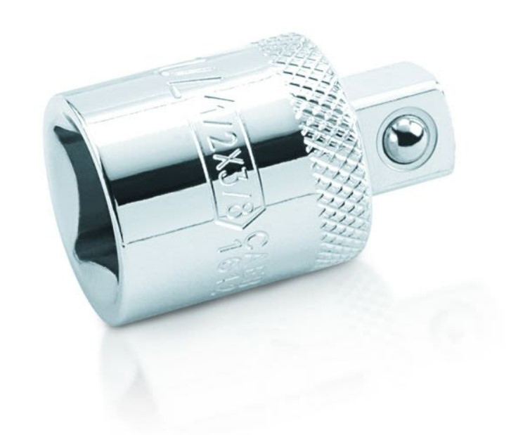 TOPTUL CAEB1612 Csökkentő adapter, racsni Hajtás: 1/2col, Kulcsméret: 3/8, Hossz: 36mm, Króm-vanádium-acél