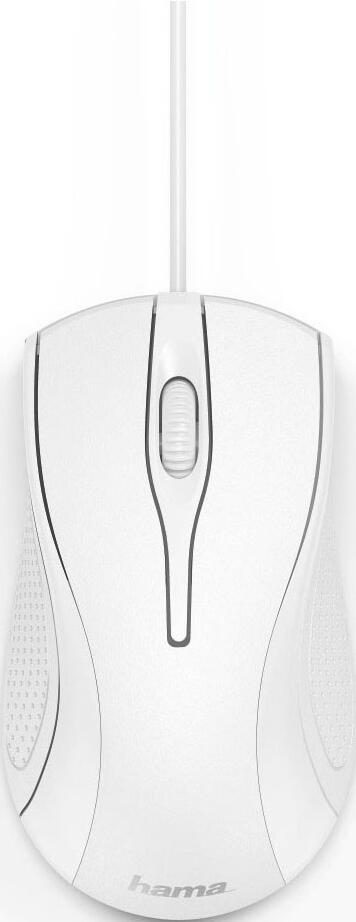 Hama MC-200 Maus kabelgebunden weiß