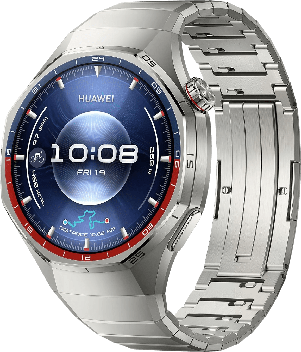 Huawei Watch GT6 Pro Smartwatch, Titan-Gehäuse, 46 mm