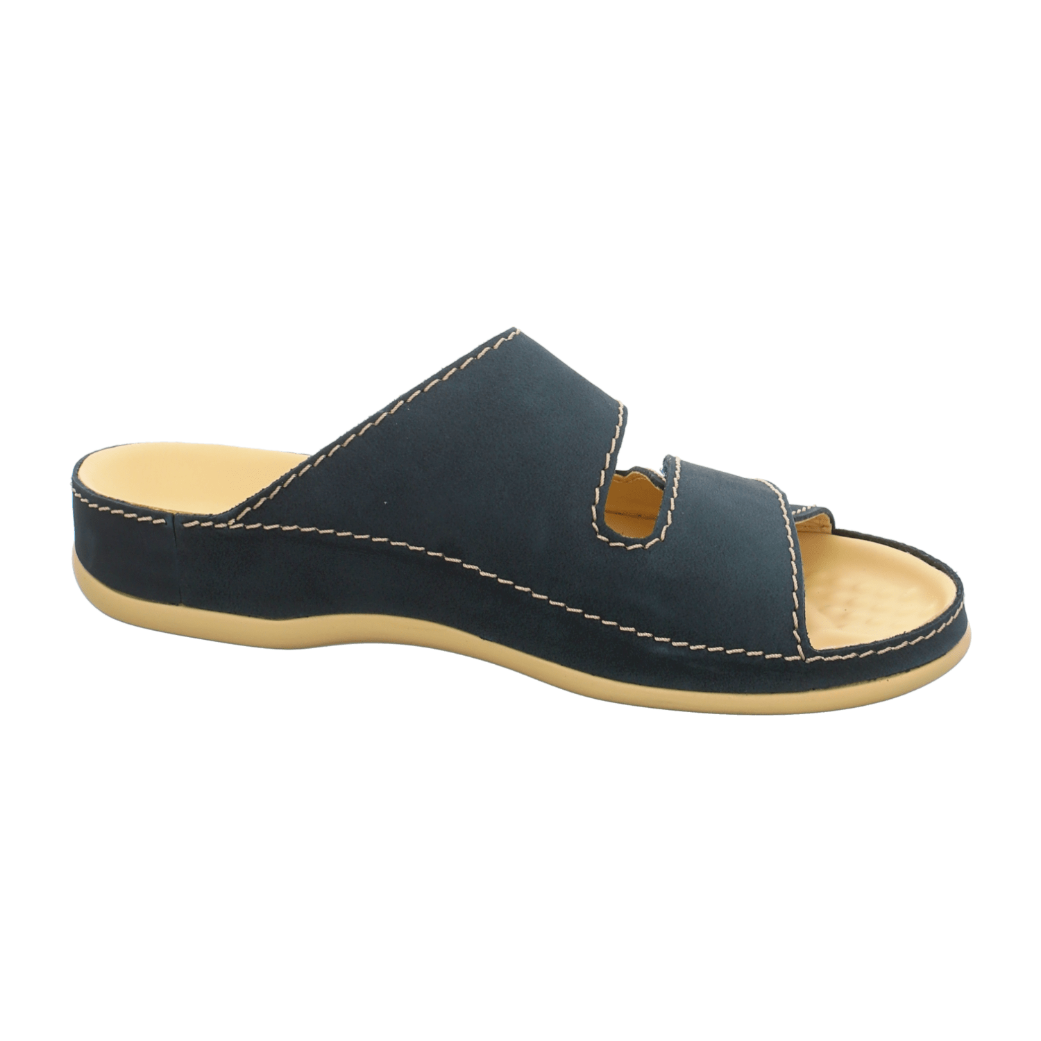 Vital 0938-0378 Ozean (blau) - Pantolette - Herrenschuhe Sandale / Pantolette, Blau, leder für Herren, blau, Größe 40 EU