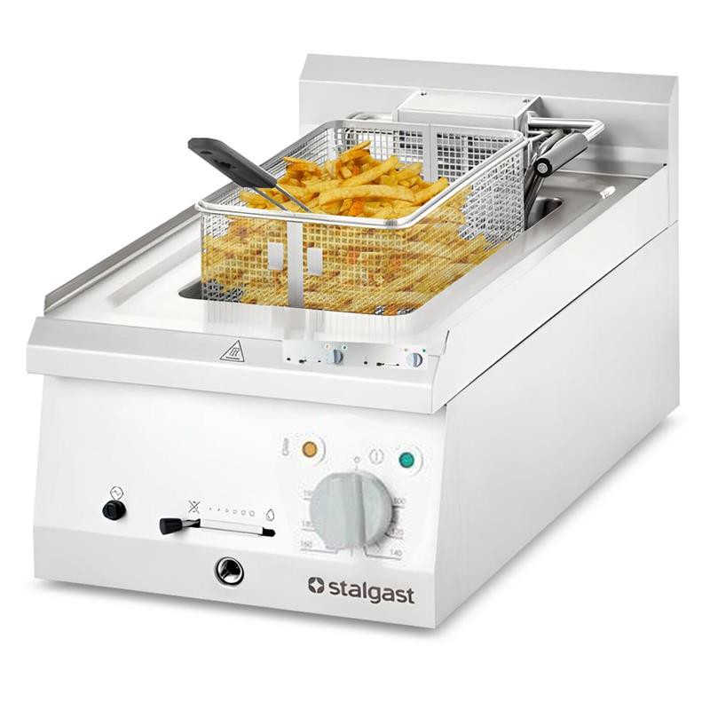 Elektro-Fritteuse Serie 700 ND, Tischgerät, 10/20 Liter, 9/18 kW, Edelstahl, 400/800 mm