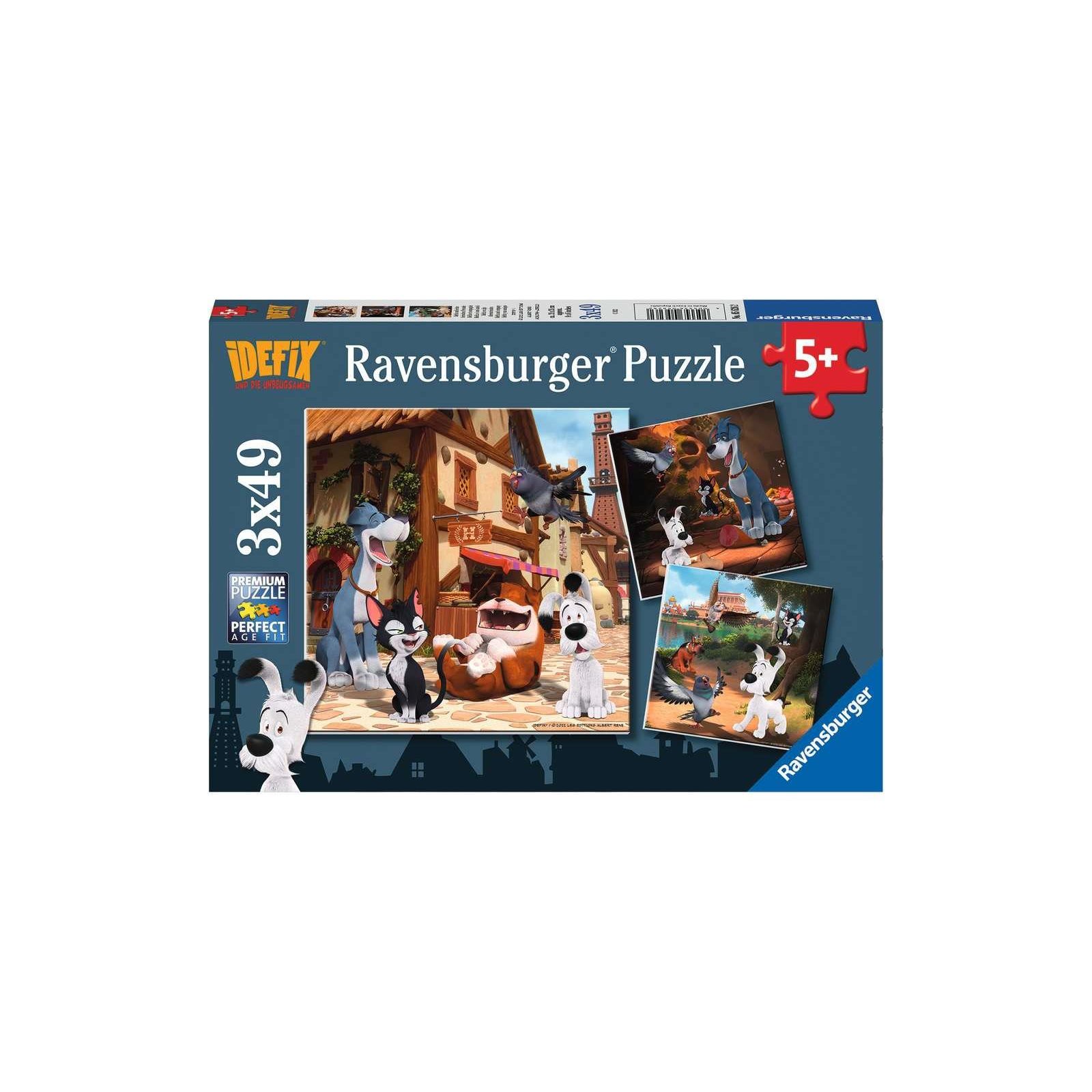 Ravensburger - Idefix und seine tierischen Freunde PUZZLE (3 x 49 TEILE)