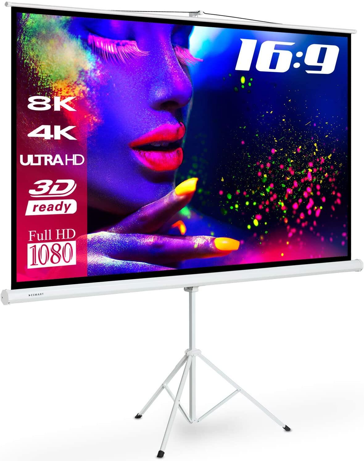 ESMART Professional MISATI Stativ Leinwand 221 x 125 cm (100