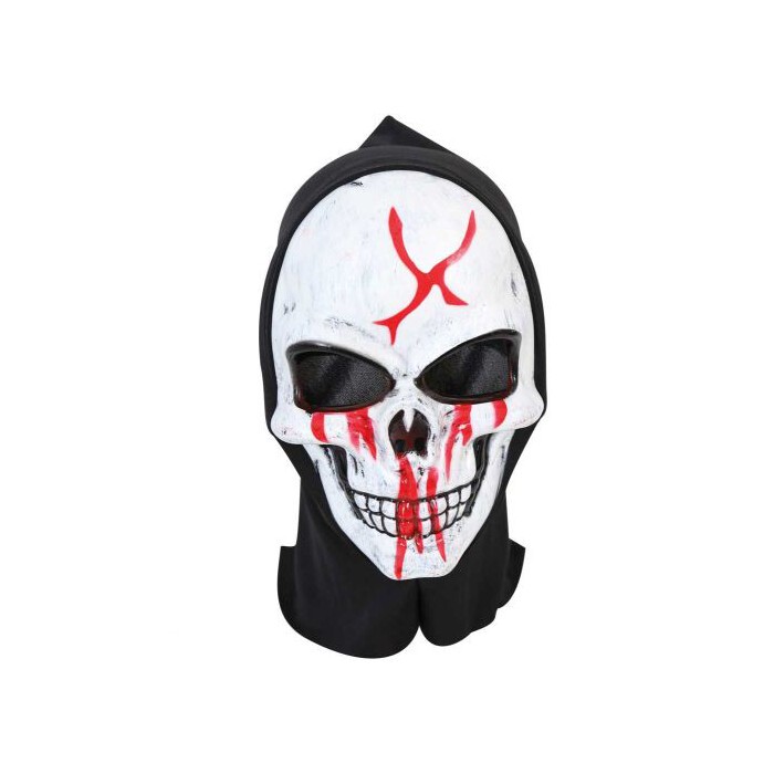 Maske mit Haube und Blut