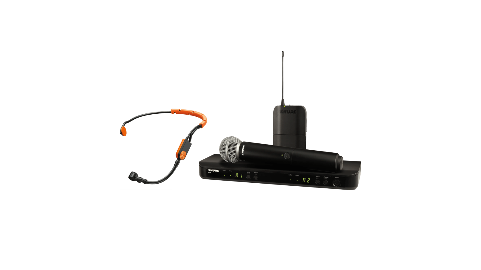 Shure BLX1288/SM31 Dual Headset-Funksystem - Frequenzbereich K3E (606-630 MHz)