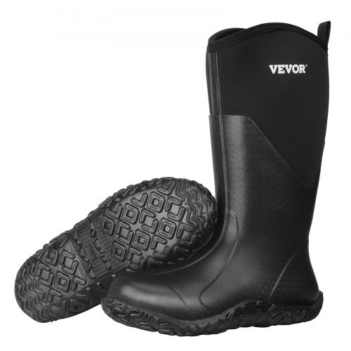 VEVOR Gummistiefel, Schutzschuhe, Arbeitsschuhe, rutschfeste Stiefel, isolierte Schlammstiefel, Arbeitsstiefel, ideal zum Wandern, Angeln, oder für die Gartenarbeit, Größe 11 US