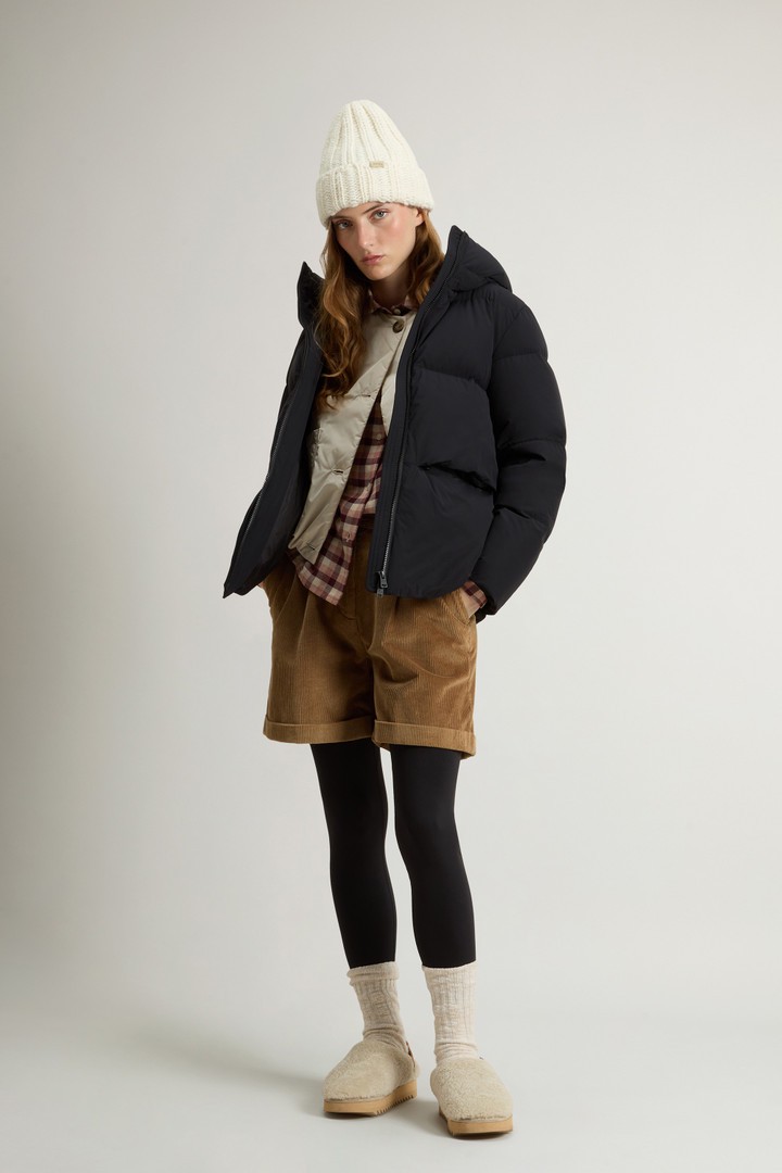 Woolrich Damen Daunenjacke Cloud aus Stretchnylon mit mattem Finish Schwarz Größe XS