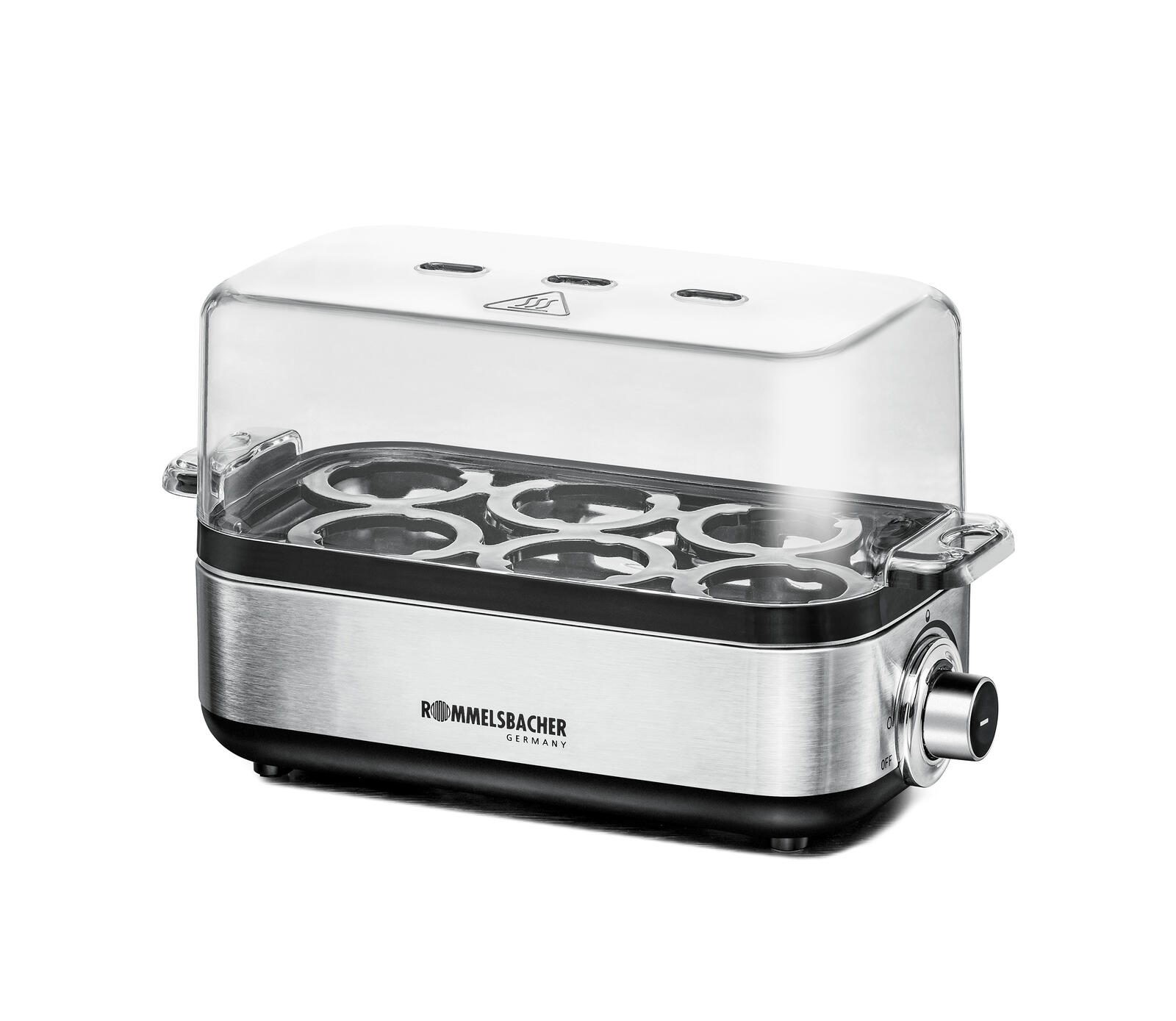 Rommelsbacher ER 600 Eierkocher Edelstahl (1-6 Eier)