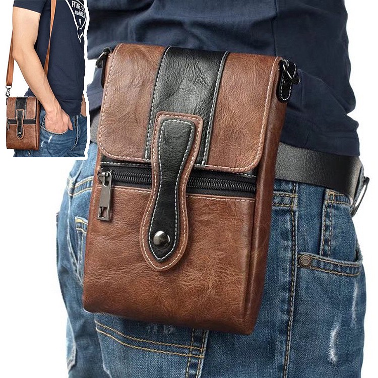 Universal Flip Wallet Leather case Card bag Phone Cases Shoulder Man Multifunction Cover For iphone 13 Pro Max Samsung Huawei Xiaomi